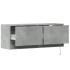 Mueble de TV de pared con luces LED gris hormigón 100x31x35