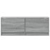 Mueble de TV de pared con luces LED gris Sonoma 100x31x35