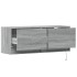 Mueble de TV de pared con luces LED gris Sonoma 100x31x35