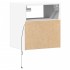 Mesita de noche de pared con luces LED