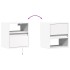 Mesita de noche de pared con luces LED
