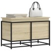 Caja de almacenaje con tapa madera roble Sonoma 80x40x51,5 cm
