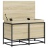 Caja de almacenaje con tapa madera roble Sonoma 80x40x51,5