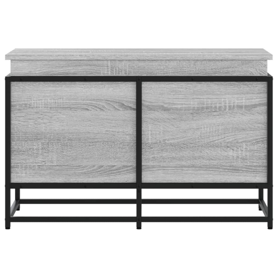 Caja de almacenaje con tapa madera gris Sonoma 80x40x51,5