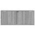 Mueble de TV de pared con luces LED gris Sonoma 80x31x35
