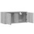 Mueble de TV de pared con luces LED gris Sonoma 80x31x35
