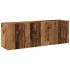 Muebles para TV de pared 2 uds madera envejecida 60x30x41