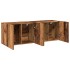 Muebles para TV de pared 2 uds madera envejecida 60x30x41
