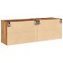 Muebles para TV de pared 2 uds madera envejecida 60x30x41