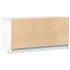 Mueble de TV con LED madera de ingeniería blanco 100x34x50