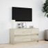Mueble de TV LED madera de ingeniería roble Sonoma 100x34x50