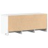 Mueble de TV con LED madera de ingeniería blanco 97x34x40