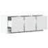 Mueble de TV con LED madera de ingeniería blanco 97x34x40