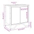 Armario lavabo baño madera ingeniería roble Sonoma 60x35x60