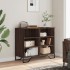 Aparador madera contrachapada roble marrón 91x35,5x74,5