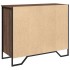 Aparador madera contrachapada roble marrón 91x35,5x74,5