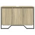 Armario lavabo baño madera ingeniería roble Sonoma 91x35x60
