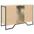 Armario lavabo baño madera ingeniería roble Sonoma 91x35x60