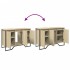 Armario lavabo baño madera ingeniería roble Sonoma 91x35x60