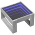 Mesa de centro con Infinity LED gris Sonoma 50x53x30