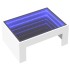 Mesa de centro con Infinity LED blanco 70x50x30