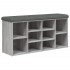 Banco zapatero madera de ingeniería gris Sonoma 102x32x50