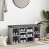 Banco zapatero madera de ingeniería gris Sonoma 102x32x50