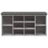 Banco zapatero madera de ingeniería gris Sonoma 102x32x50