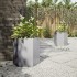 Jardineras hexagonales 2 uds acero inoxidable 46x40x45