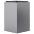 Jardineras hexagonales 2 uds acero inoxidable 46x40x45