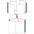 Jardineras hexagonales 2 uds acero inoxidable 46x40x45