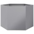 Jardinera hexagonal acero galvanizado 69x60x45