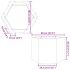 Jardinera hexagonal acero galvanizado 69x60x45