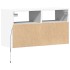 Mueble de TV de pared con luces LED blanco 80x31x45