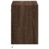 Mueble de TV de pared con luces LED marrón roble 80x31x45