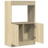 Aparador alto madera ingeniería roble Sonoma 63x33x100