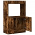Aparador de madera de ingeniería roble ahumado 63x33x100