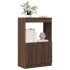 Aparador de madera de ingeniería marrón roble 63x33x100