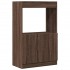 Aparador de madera de ingeniería marrón roble 63x33x100