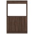 Aparador de madera de ingeniería marrón roble 63x33x100