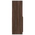 Aparador de madera de ingeniería marrón roble 63x33x100