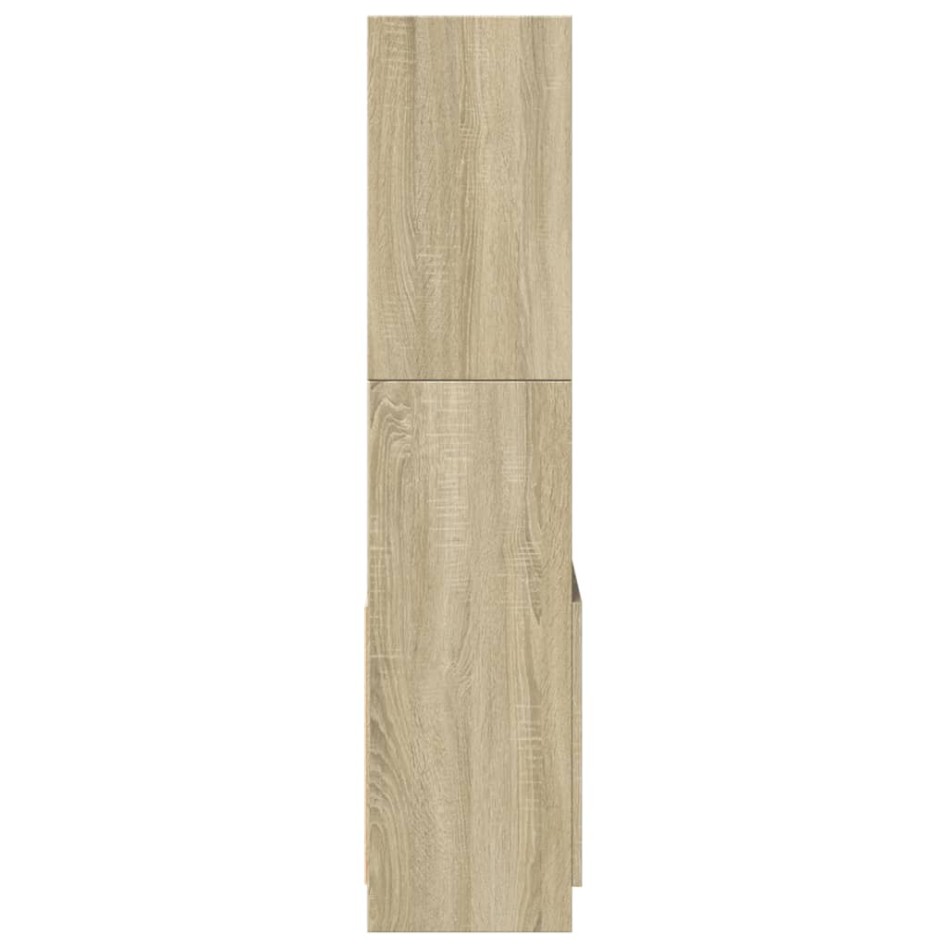 Aparador de madera de ingeniería roble Sonoma 63x33x140