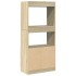Aparador de madera de ingeniería roble Sonoma 63x33x140