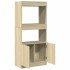 Aparador de madera de ingeniería roble Sonoma 63x33x140