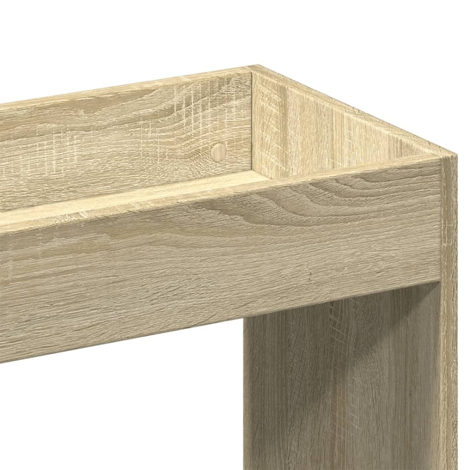 Aparador de madera de ingeniería roble Sonoma 63x33x140