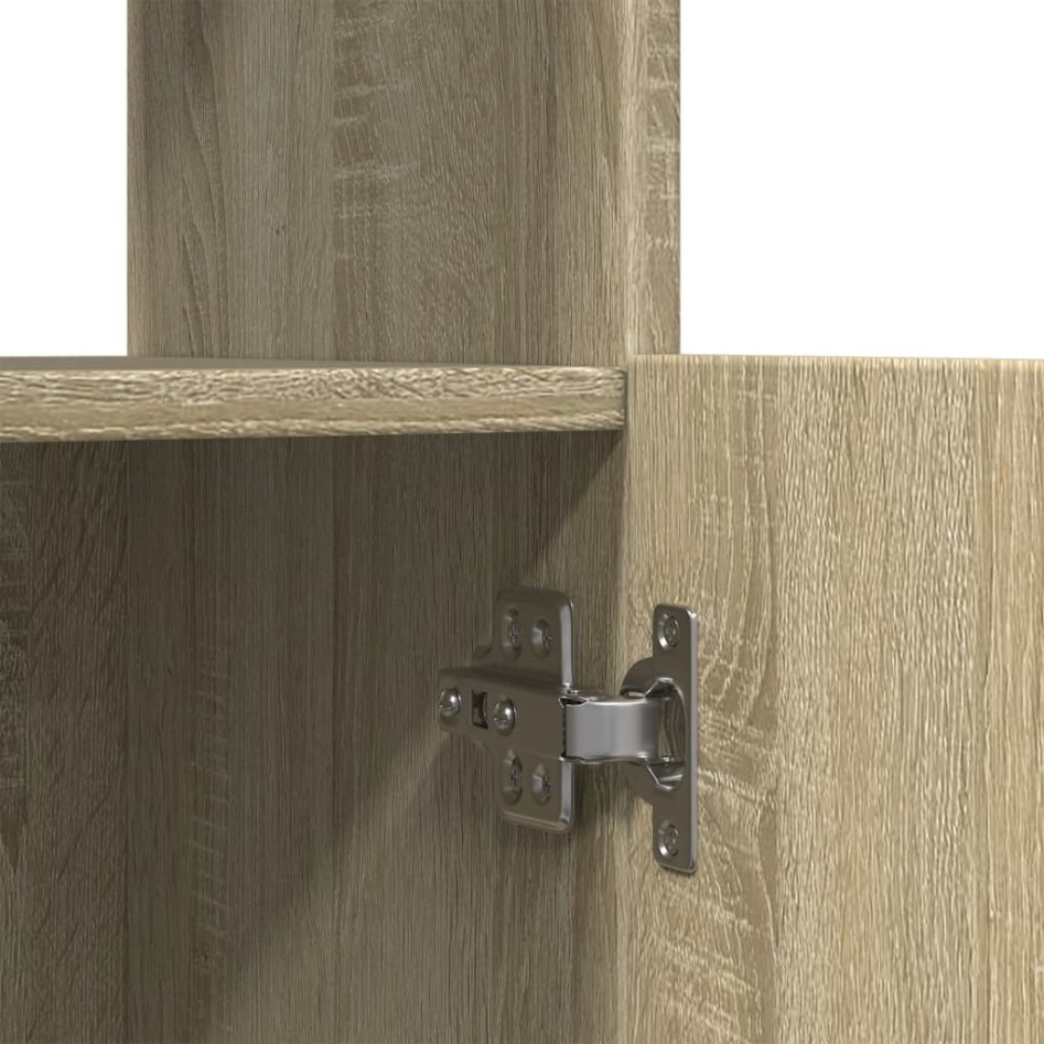 Aparador de madera de ingeniería roble Sonoma 63x33x140