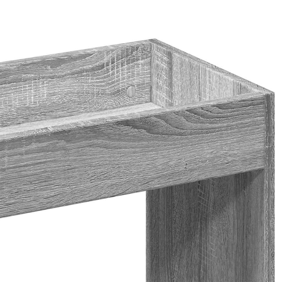 Aparador de madera de ingeniería gris Sonoma 92x33x100