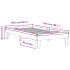 Estructura de cama sin colchón madera maciza de pino 100x200