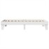 Estructura de cama sin colchón madera maciza blanca 75x190