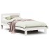 Estructura de cama sin colchón madera de pino blanca 90x200